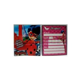 Invitación Ladybug 6 pz