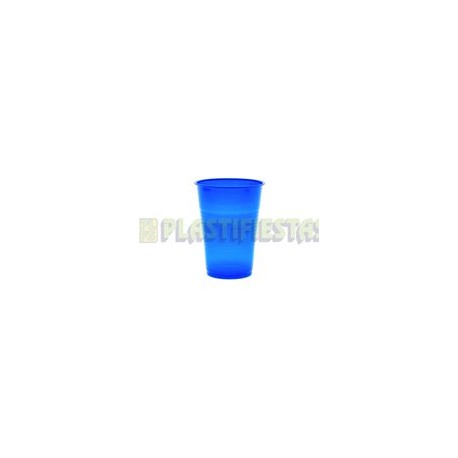 Vaso de plástico 8 oz Sólido Azul rey 25 pz