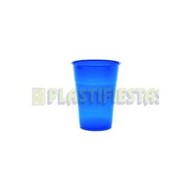 Vaso de plástico 8 oz Sólido Azul rey 25 pz