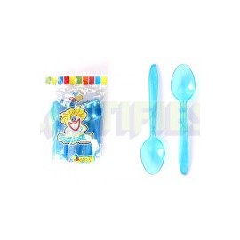 Cuchara chica Azul neón 50 pz