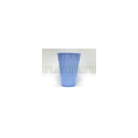 Vaso de plástico 14 oz Azul bebé 25 pz