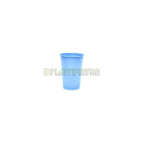 Vaso de plástico 8 oz Sólido Azul bebé 25 pz