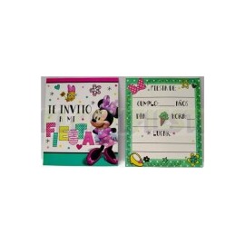 Invitación Minnie  6 pz