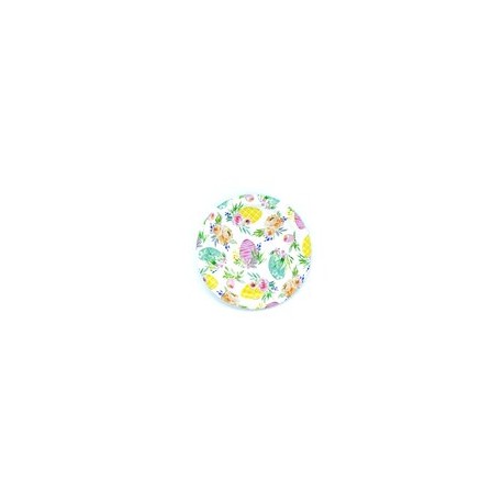 Plato pastelero Colores pastel pascua 8 pz