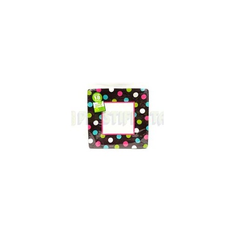 Plato fiesta Polka dots warm 18 pz