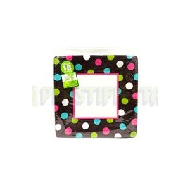 Plato fiesta Polka dots warm 18 pz