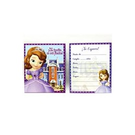 Invitación Princesita Sofia 6 pz