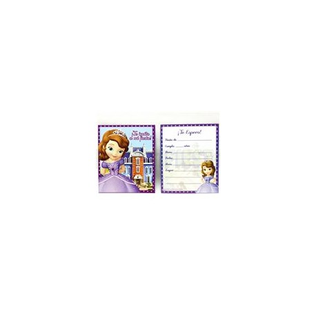 Invitación Princesita Sofia 6 pz