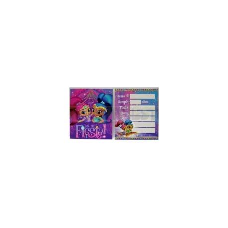 Invitación Shimmer & Shine 6 pz