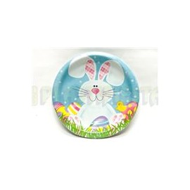 Plato fiesta Conejo pascua 8 pz