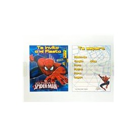 Invitación Spiderman Ultimate 6 pz