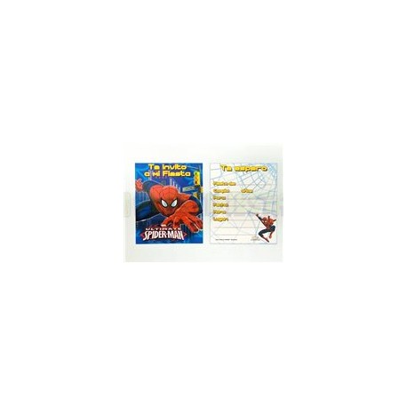 Invitación Spiderman Ultimate 6 pz