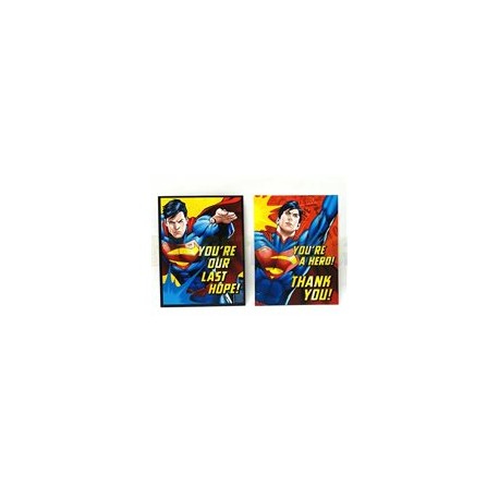 Invitación Superman 8 pz