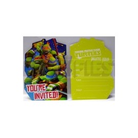 Invitación Tortugas Ninja 8 pz