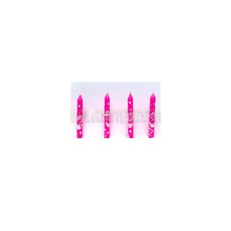 Vela impresa Princesas 12 pz
