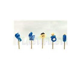 Vela Baby niño palillos 5 pz