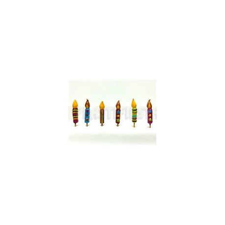 Velitas palillos 6 pz
